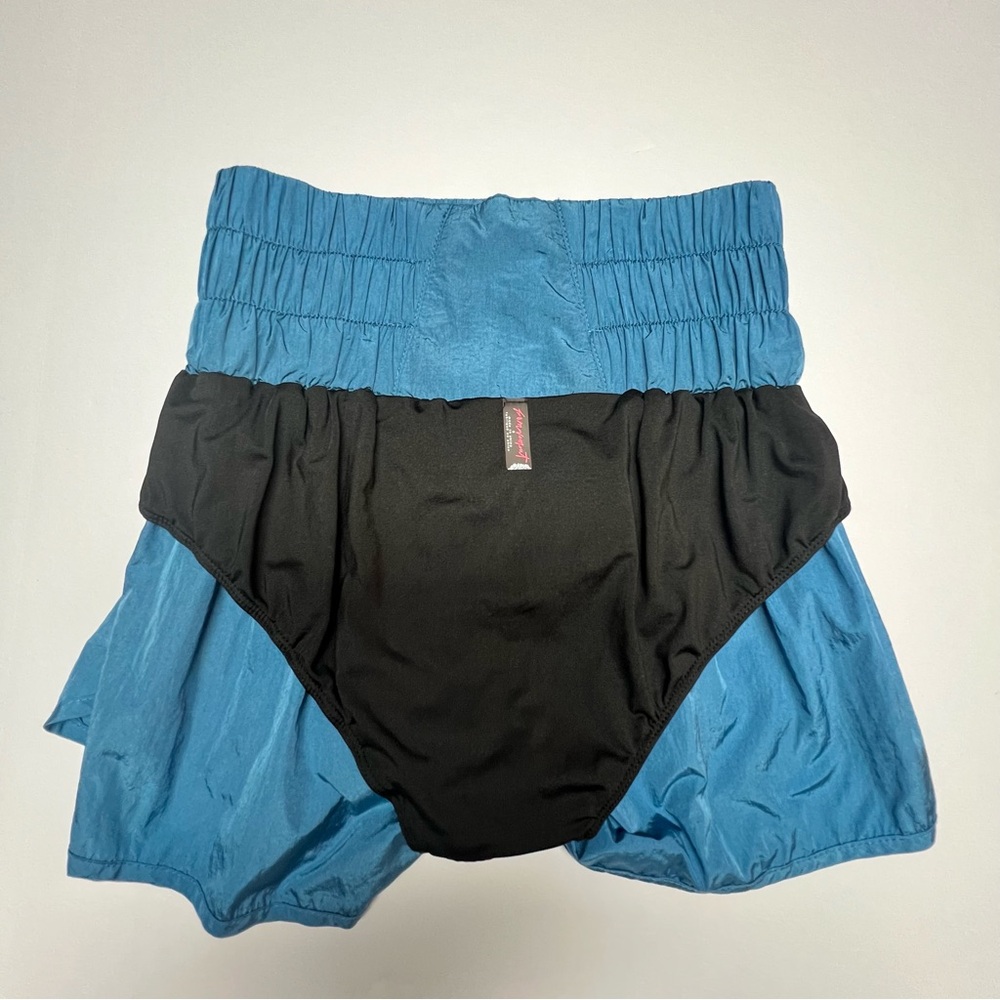 FREE PEOPLE MOVEMENT Blue Running Shorts Women’s Small High Rise Athletic Lined - Picture 7 of 11
